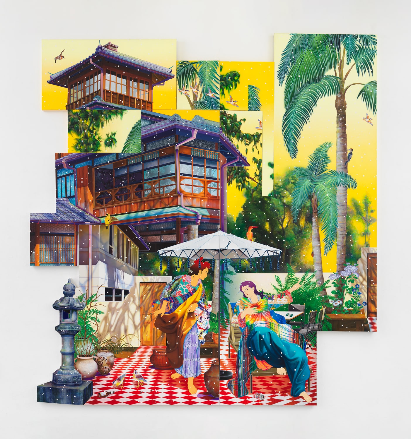真作】松山智一「Falling Passage」2016年 250部限定 真作】松山