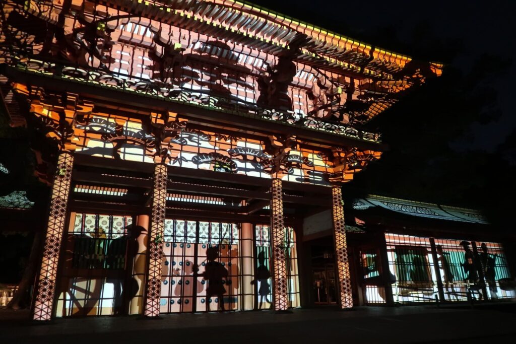 武蔵一宮氷川神社 プロジェクションマッピング 時結びの杜