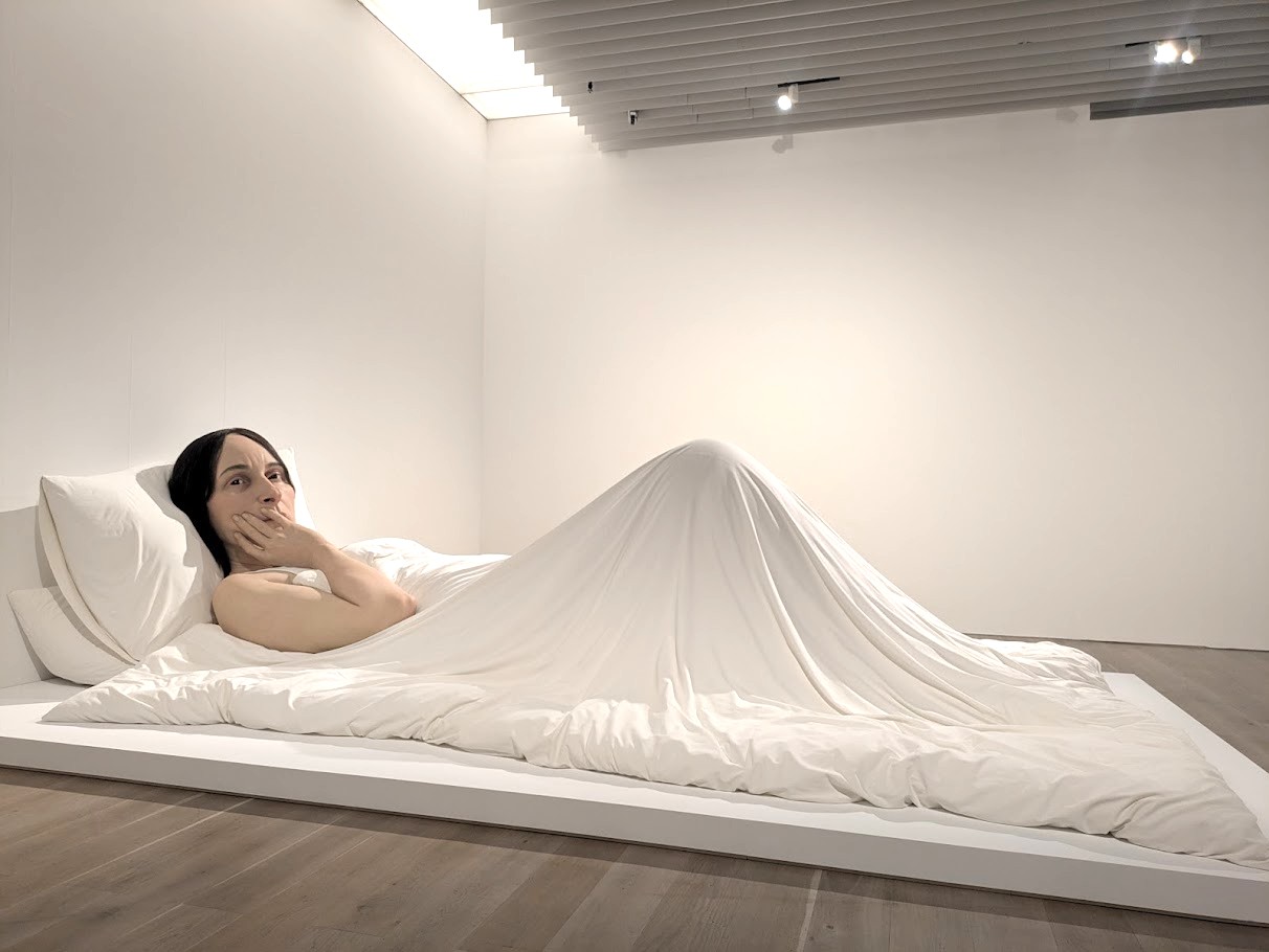 アートミックス ART MIX 変形 ビッグ チュニック M-L グレージュ レポート】「ロン・ミュエク」森美術館 寡作の作家ミュエク、日本では